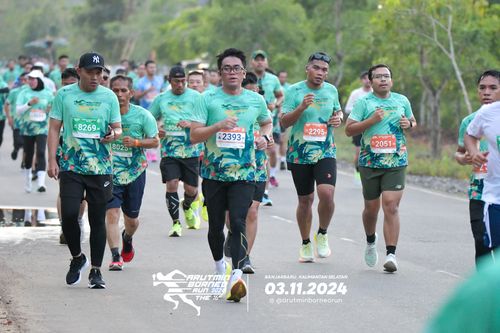 Race photo from Arutmin Borneo Run 2024