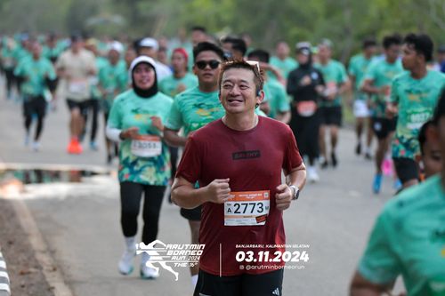 Race photo from Arutmin Borneo Run 2024