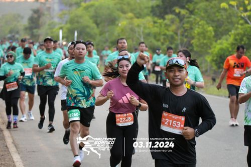 Race photo from Arutmin Borneo Run 2024