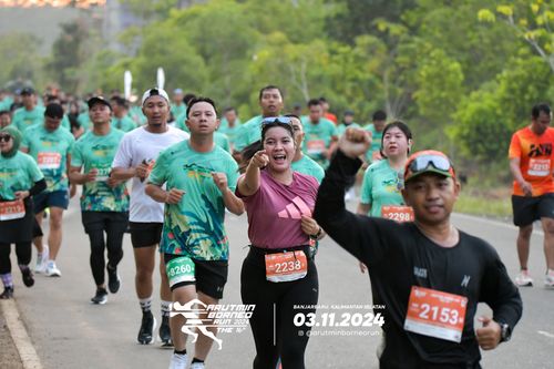 Race photo from Arutmin Borneo Run 2024
