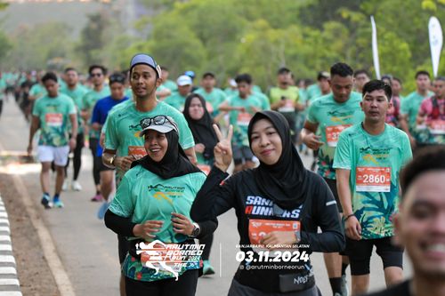 Race photo from Arutmin Borneo Run 2024