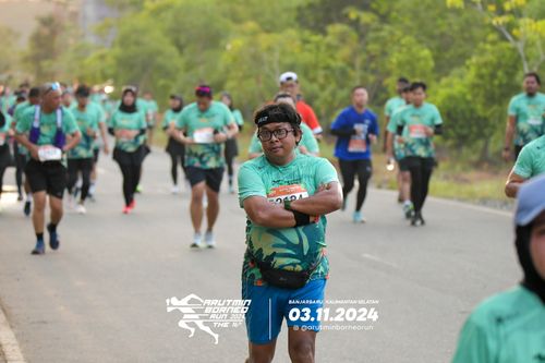 Race photo from Arutmin Borneo Run 2024
