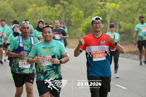 Race photo from Arutmin Borneo Run 2024