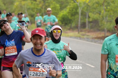 Race photo from Arutmin Borneo Run 2024