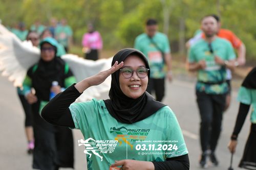 Race photo from Arutmin Borneo Run 2024