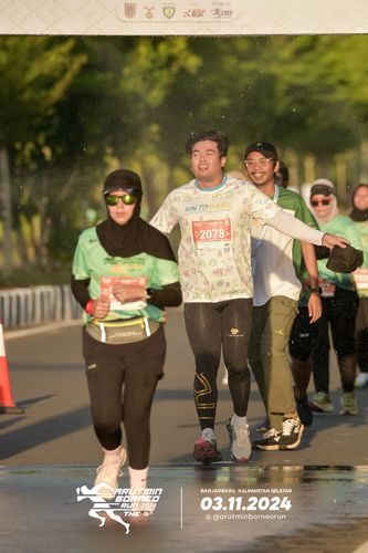 Race photo from Arutmin Borneo Run 2024