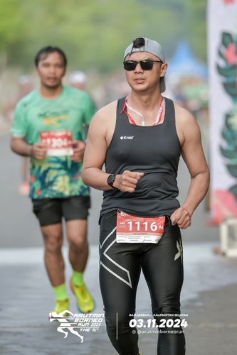 Race photo from Arutmin Borneo Run 2024