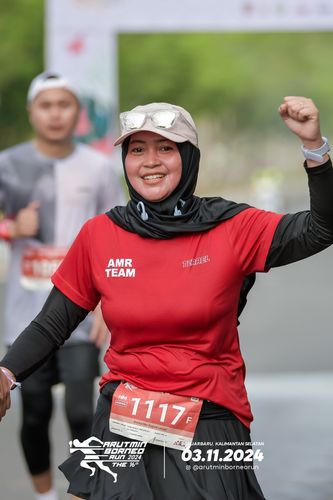 Race photo from Arutmin Borneo Run 2024