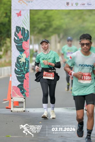 Race photo from Arutmin Borneo Run 2024