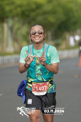 Race photo from Arutmin Borneo Run 2024