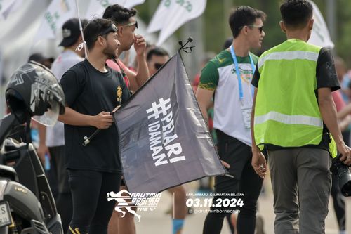 Race photo from Arutmin Borneo Run 2024