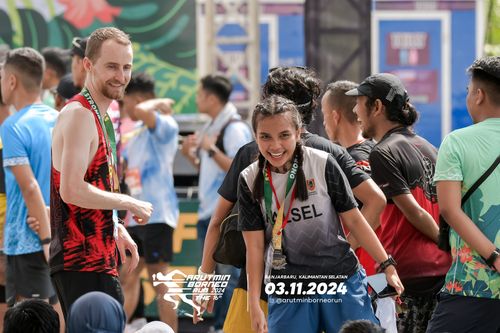 Race photo from Arutmin Borneo Run 2024