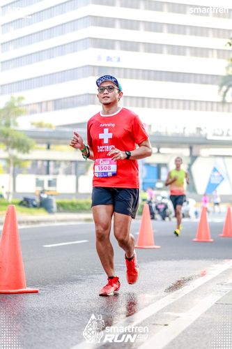 Race photo from Smartfren Run 2025 