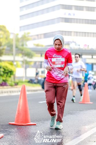 Race photo from Smartfren Run 2025 