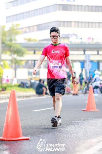 Race photo from Smartfren Run 2025 