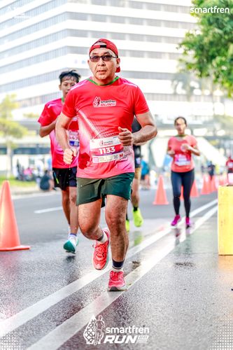 Race photo from Smartfren Run 2025 