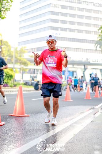 Race photo from Smartfren Run 2025 