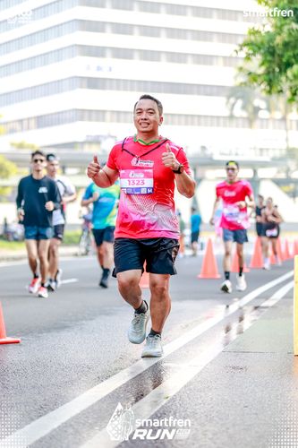 Race photo from Smartfren Run 2025 