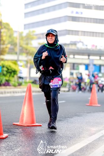 Race photo from Smartfren Run 2025 