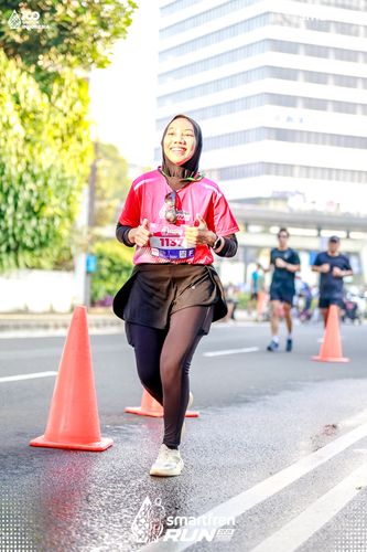 Race photo from Smartfren Run 2025 