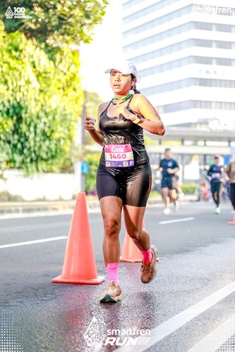 Race photo from Smartfren Run 2025 