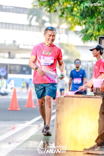Race photo from Smartfren Run 2025 
