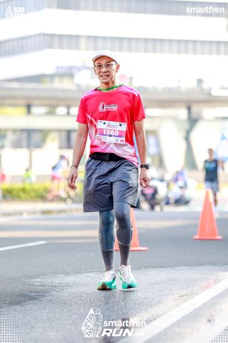 Race photo from Smartfren Run 2025 