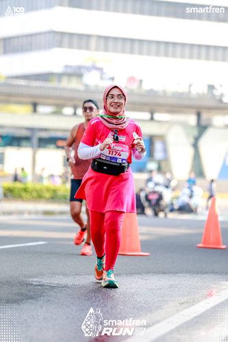 Race photo from Smartfren Run 2025 