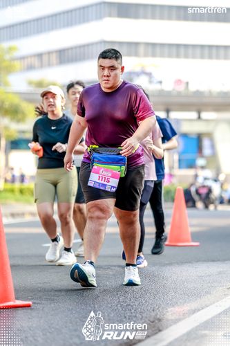 Race photo from Smartfren Run 2025 