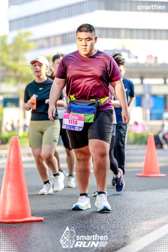 Race photo from Smartfren Run 2025 