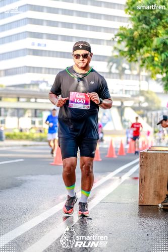 Race photo from Smartfren Run 2025 