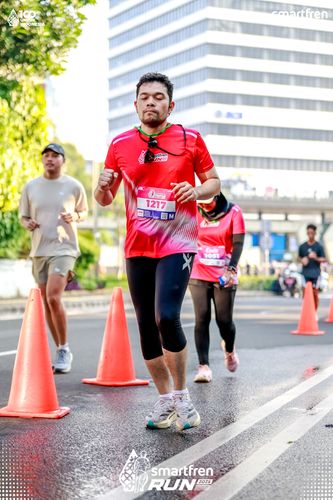 Race photo from Smartfren Run 2025 