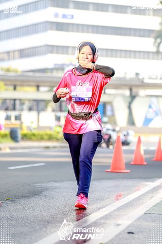 Race photo from Smartfren Run 2025 