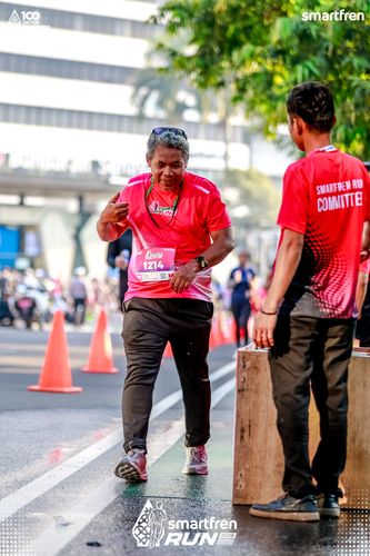 Race photo from Smartfren Run 2025 