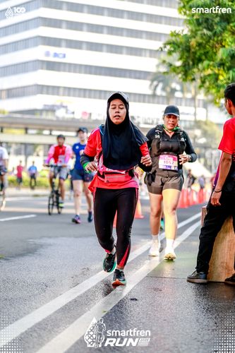 Race photo from Smartfren Run 2025 