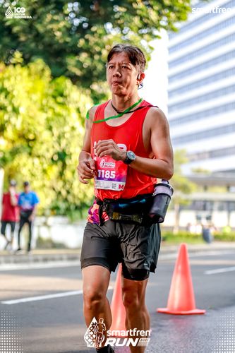 Race photo from Smartfren Run 2025 