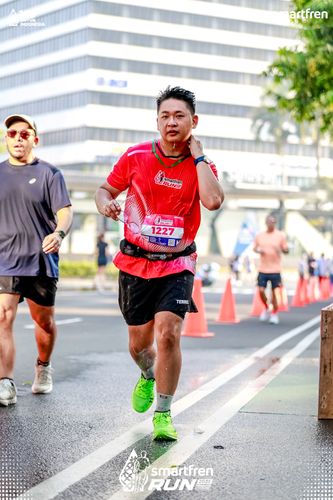 Race photo from Smartfren Run 2025 