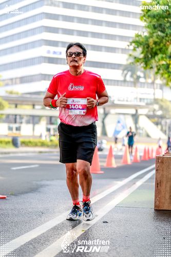 Race photo from Smartfren Run 2025 