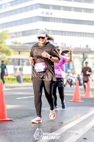 Race photo from Smartfren Run 2025 