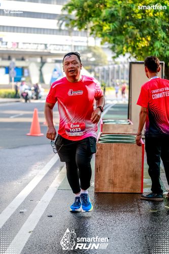 Race photo from Smartfren Run 2025 