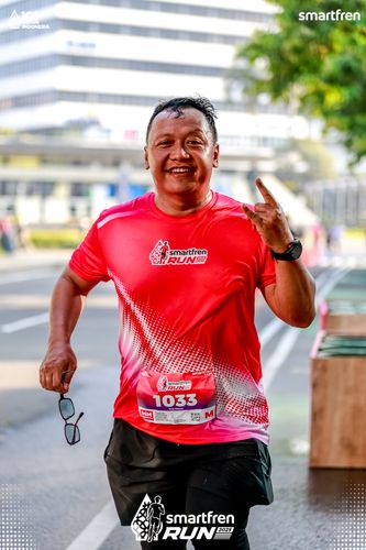 Race photo from Smartfren Run 2025 