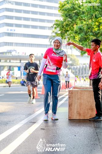 Race photo from Smartfren Run 2025 