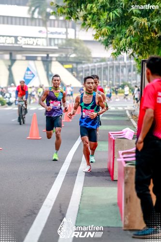 Race photo from Smartfren Run 2025 