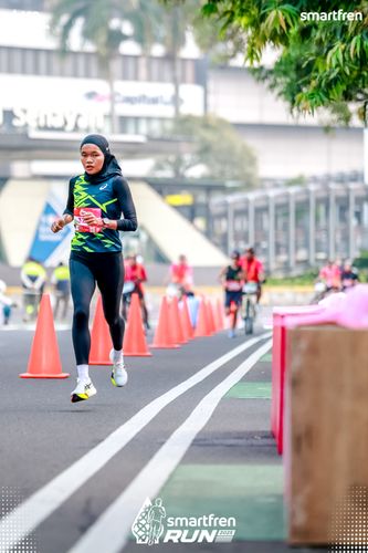 Race photo from Smartfren Run 2025 