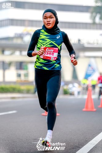 Race photo from Smartfren Run 2025 