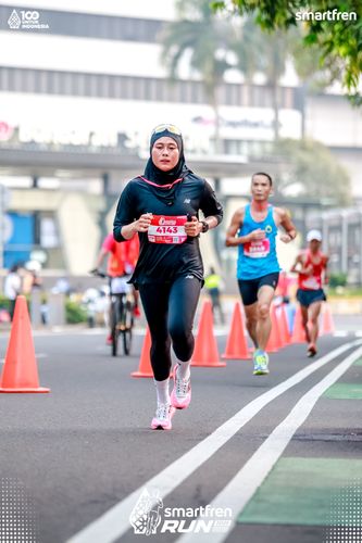 Race photo from Smartfren Run 2025 