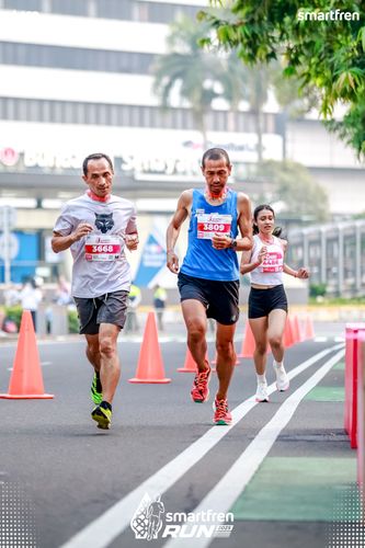 Race photo from Smartfren Run 2025 