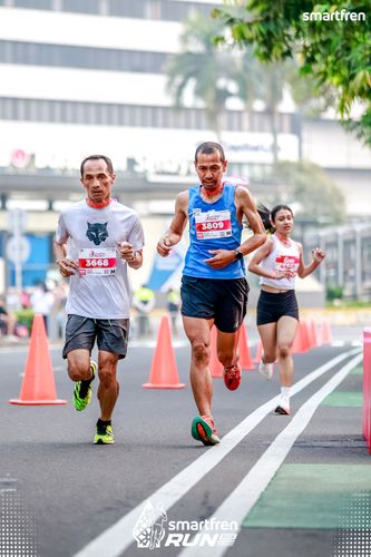 Race photo from Smartfren Run 2025 