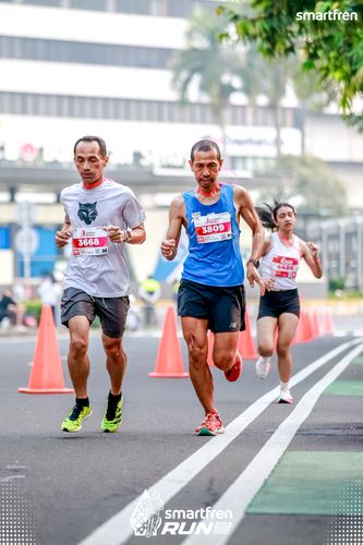 Race photo from Smartfren Run 2025 