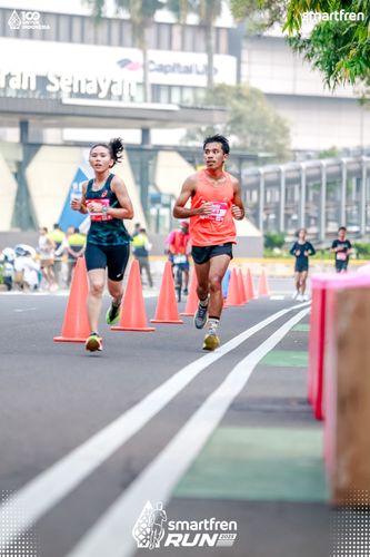 Race photo from Smartfren Run 2025 